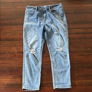 Daze Distressed Straight Leg Jeans